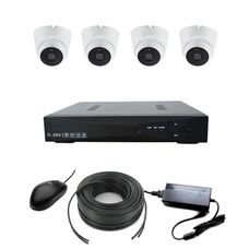 AHD-4VH Комплект видеонаблюдения FullHD 4-х канальный